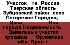 Участок 1 га ,Россия, Тверская область, Зубцовский район, село Погорелое Городищ › Цена ­ 1 500 000 - Все города Недвижимость » Земельные участки продажа   . Орловская обл.,Орел г.